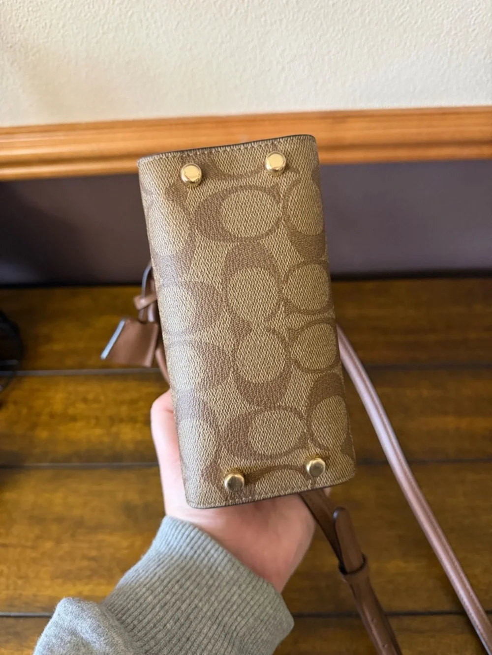 ✨NWOT Coach Andrea Mini Carryall – Signature Canvas Crossbody ✨ - Picture 10 of 11